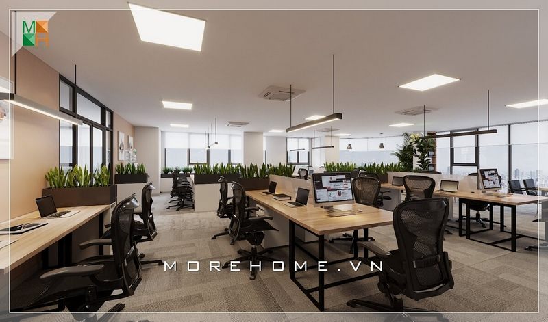 Bàn làm việc văn phòng được thiết kế theo phong cách hiện đại, đơn giản, đây là xu hướng lựa chọn của nhiều công ty, doanh nghiệp hiện nay